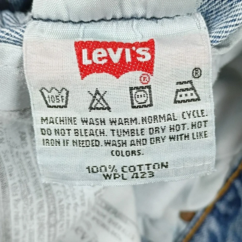 Levi's 501 Original Fit Jeans Men 32x30 Light Wash Denim Vintage Straight Leg